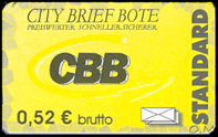 City Brief Bote - Farbfehldruck
